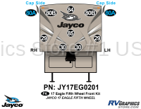 10 Piece 2017 Jayco Eagle FW Front Graphics Kit