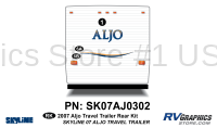 3 Piece 2007 Aljo TT MW Rear Graphics Kit