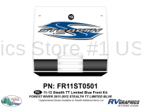 1 Piece 2011 Stealth TT Limited Blue Front Graphics Kit
