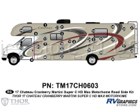31 Piece 2017 Chateau HD Max Cranberry Roadside Graphics Kit