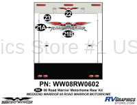 4 Piece 2008 Road Warrior Class C MH Rear Graphics Kit