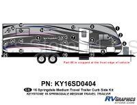 23 Piece 2016 Springdale Medium Travel Trailer Curbside Graphics Kit