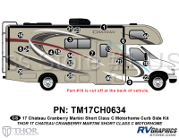 22 Piece 2017 Chateau HD Max Short Version Cranberry Curbside Graphics Kit