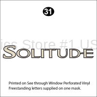 Window Cap  Solitude Logo Perforated Vinyl Base Print