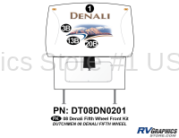 4 Piece 2008 Denali Fifth Wheel Front Graphics Kit