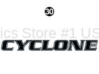 Side Blue Cyclone Logo