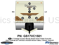 7 Piece 2017 Vintage Cruiser Woody TT Small Front Graphics Kit