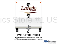 2 Piece 2008 Laredo Travel Trailer Front Graphics Kit