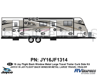 18 Piece 2016 Jayflight Metal Backwindow Lg TT Curbside Graphics Kit