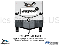 5 Piece 2016 Jayflight SLX Metal TT Front Graphics Kit