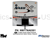 7 Piece 2017 Nash Travel Trailer Front Graphics Kit