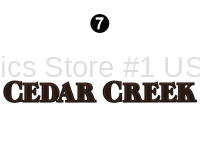 54" Cedar Creek logo