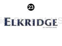 Side / Rear Elk Ridge Logo