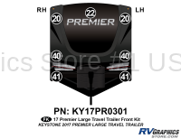 7 Piece 2017 Premier Large Travel Trailer Front Graphics Kit