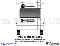 2 Piece 2008 Mountaineer Fifth Wheel Rear Graphics Kit