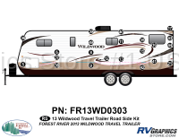 22 Piece 2013 Wildwood Travel Trailer Roadside Graphics Kit