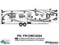 25 Piece 2012 Wildcat FW Curbside Graphics Kit
