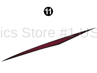 Mid Upper Red Print Sweep Tip