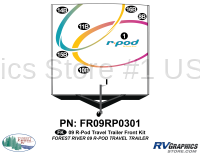 7 Piece 2009 RPOD Travel Trailer Front Graphics Kit