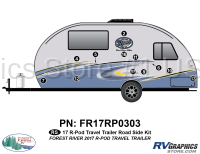 12 Piece 2017 rPOD Teardrop Trailer Roadside Graphics Kit
