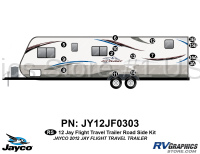 15 Piece 2012 Jay Flight Travel Trailer Roadside Graphics Kit