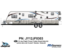 15 Piece 2012 Jayco Travel Trailer Roadside Graphics Kit