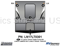 5 Piece 2017 Lance Travel Trailer Front Graphics Kit