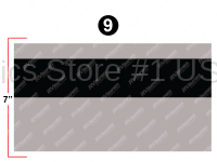 7" x 10 foot Main Stripe