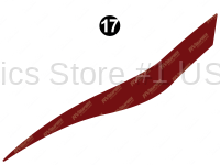 Cap Red Swoop LH (Q)