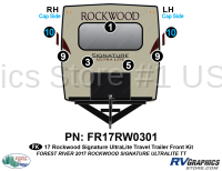 7 Piece 2017 Rockwood Signature Travel Trailer Front Graphics Kit
