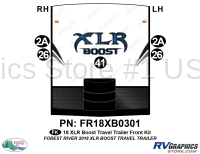 5 Piece 2018 XLR Boost Travel Trailer Front Graphics Kit