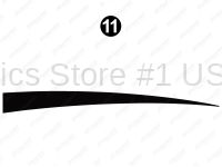 Rear Upper Black Spike (O)