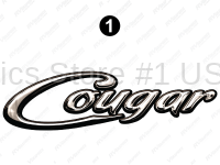 Front Cougar Logo (White Cap)