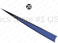 Rear Upper Print Blue Sweep