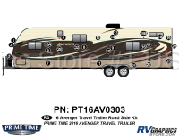 25 Piece 2016 Avenger Travel Trailer Roadside Graphics Kit