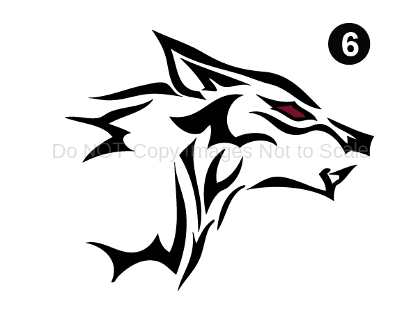 tribal wolf pack drawing