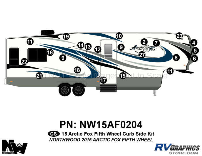 2015 Arctic Fox Fifth Wheel Right Side Kit