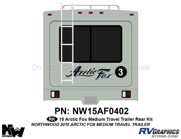 2015 Arctic Fox Medium Travel Trailer Rear Kit