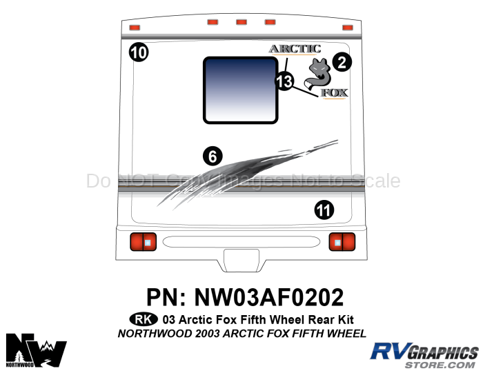 2003 Arctic Fox Fifth Wheel Rear Kit