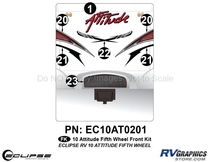 2010 Attitude Fifth Wheel Front Graphics Kit