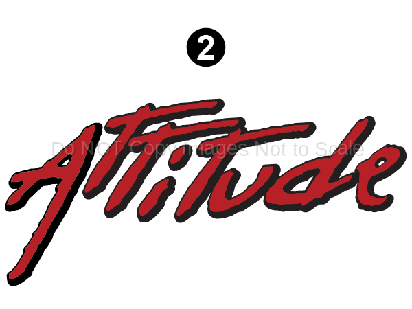 2014 Attitude Large Attitude Logo 54.5 Decal - RV Graphics Store