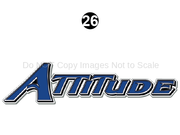 2014 Attitude Large Attitude Logo 54.5 Decal - RV Graphics Store