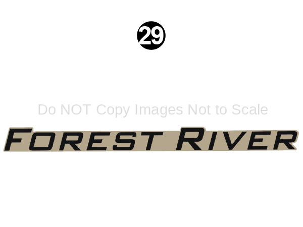 Large FOREST RIVER decal