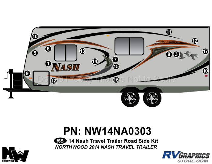 2014 Nash Travel Trailer Roadside Graphics Kit