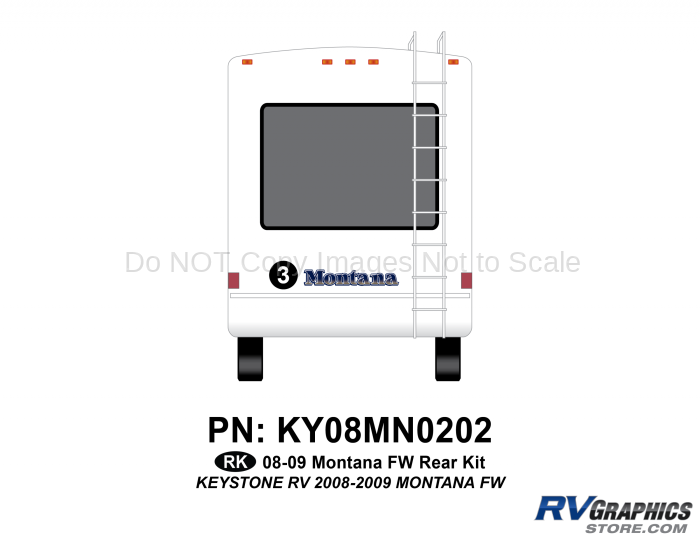 2008 Keystone Montana FW Rear Graphics Kit