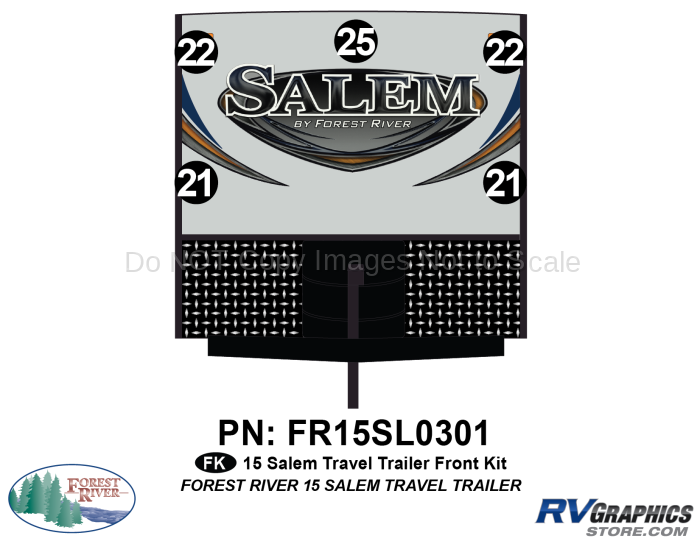 2015 Salem TT Front Graphics Kit