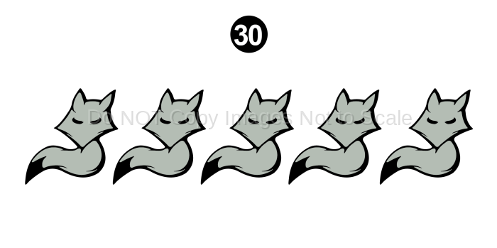6" Baby Fox (5 Pack)