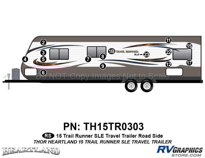 15 Piece 2015 Trail Runner TT Roadside Graphics Kit