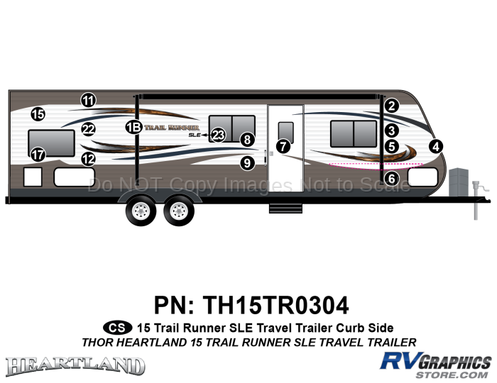 15 Piece 2015  Trail Runnerunner TT Curbside Graphics Kit