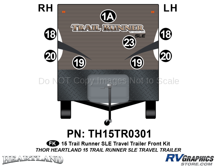 8 Piece 2015 Trail Runner TT Front Graphics Kit
